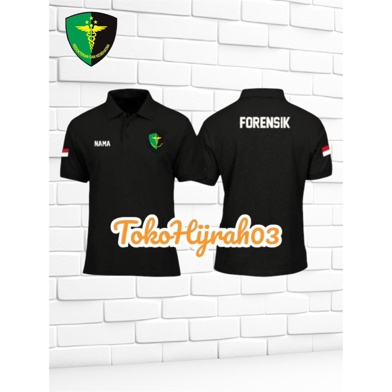 KAOS FORENSIK KEDOKTERAN DAN KESEHATAN BAJU KAOS POLO FORENSIK T-SHIRT FORENSIK BAJU KAOS FORENSIK L