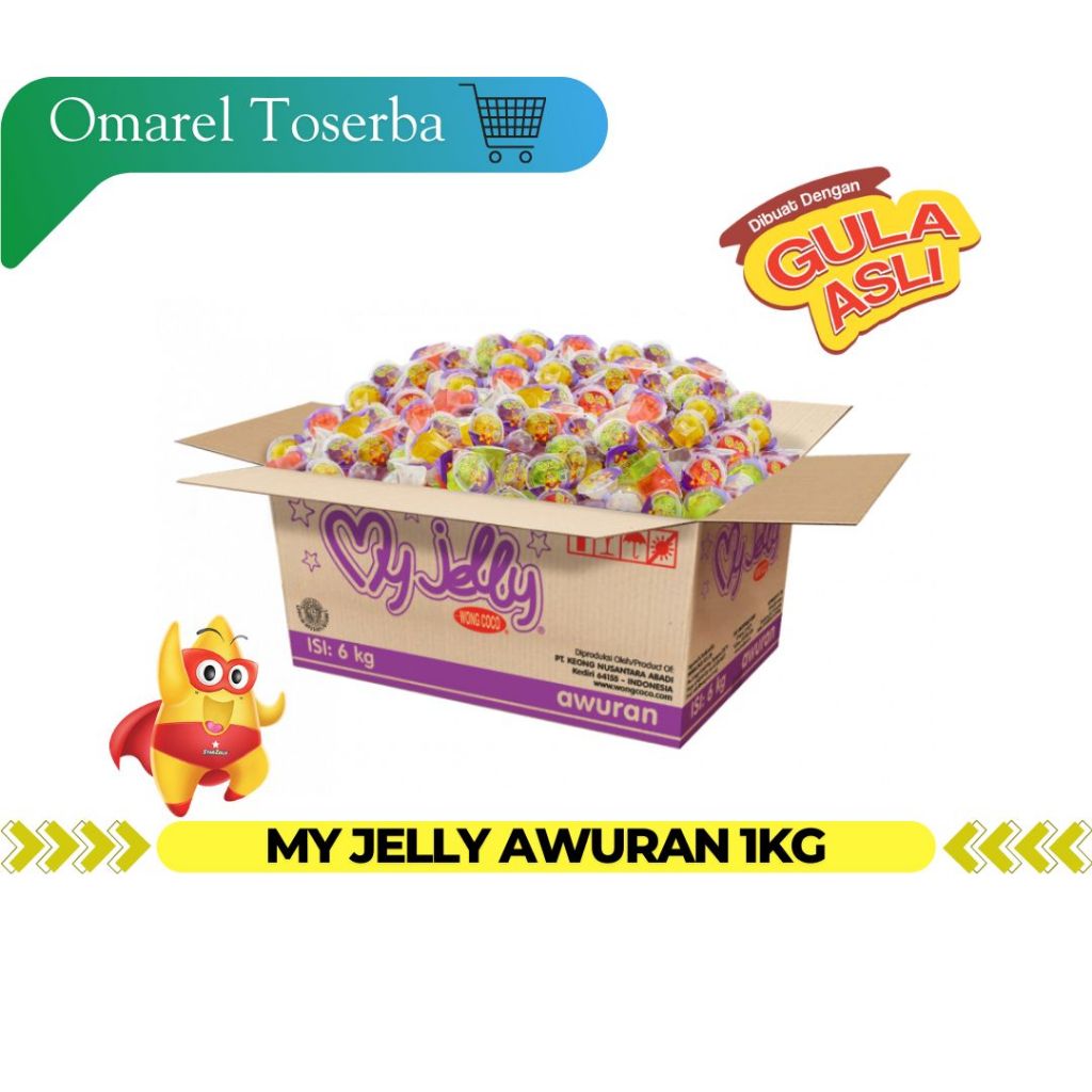 

MY JELLY AWURAN REPACK isi +/- 68pcs (1kg)