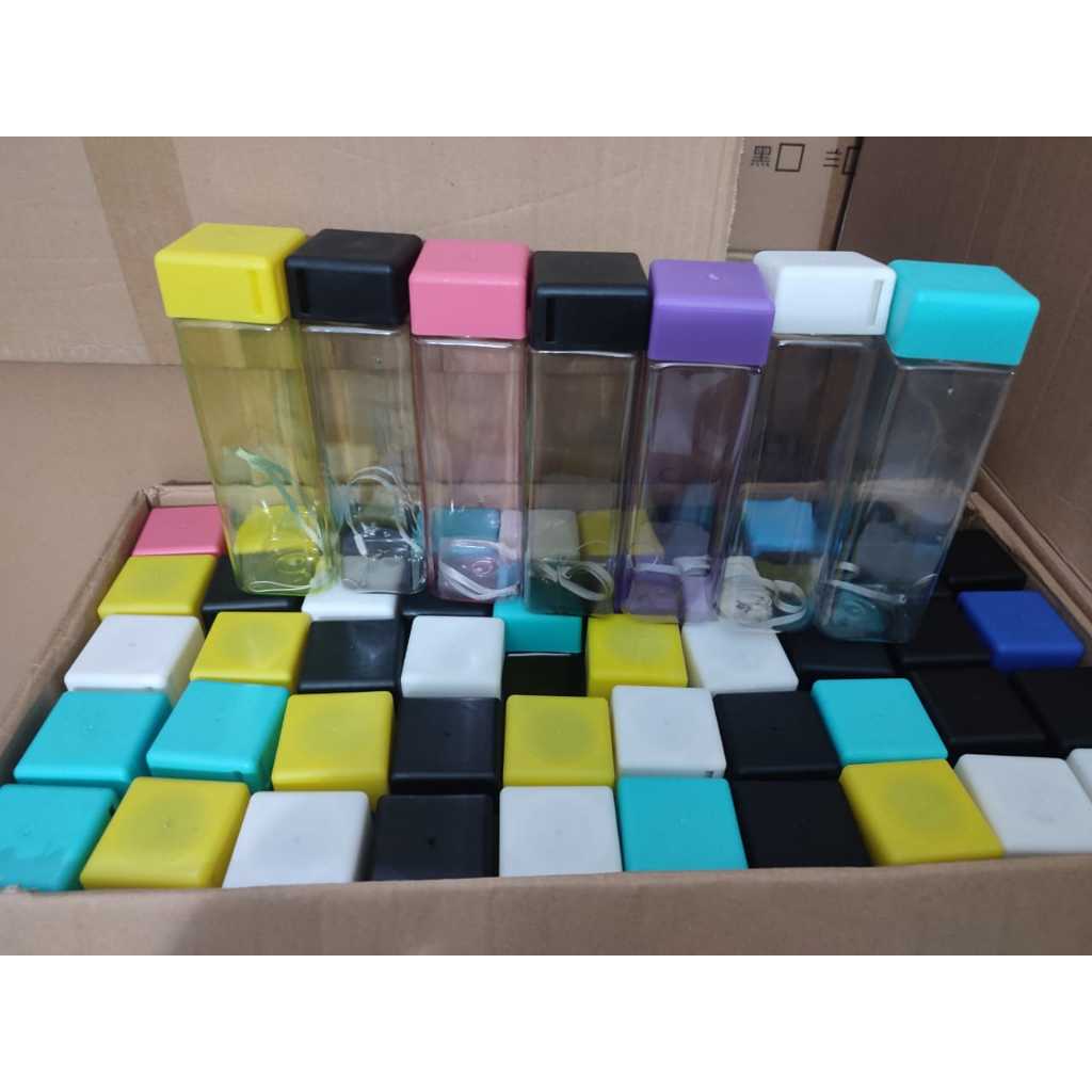 Botol Minum | My Bottle Kotak POLOS Gagal QC | 500ml BPA FREE