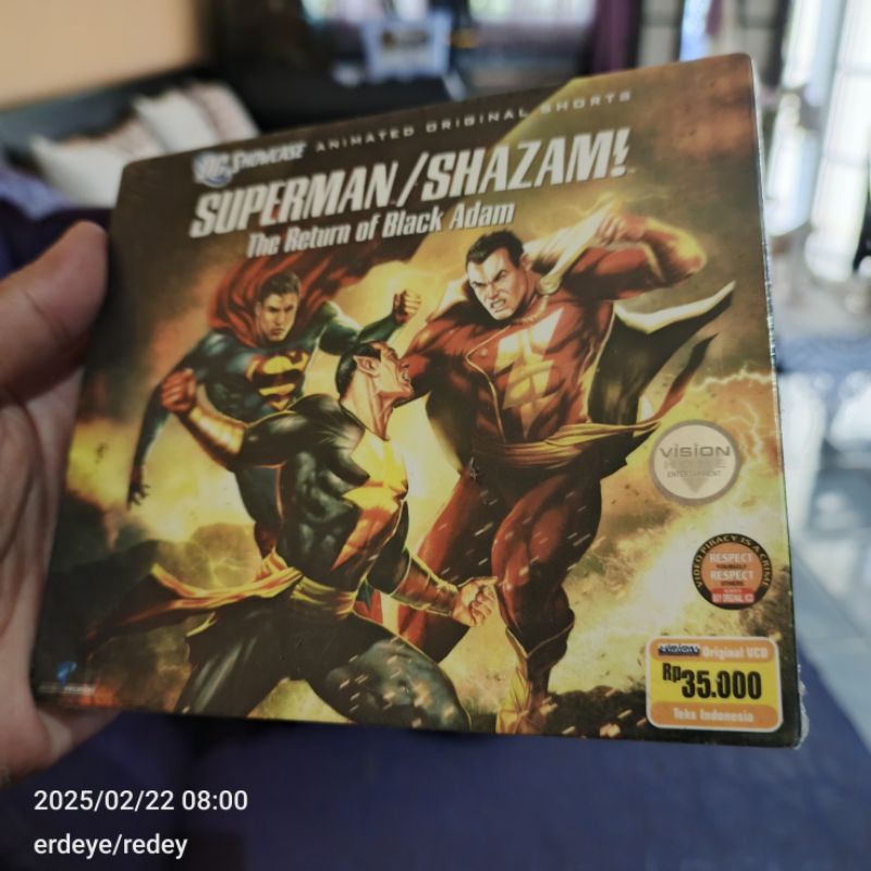 VCD Superman Shazam The Return Of Black Adam