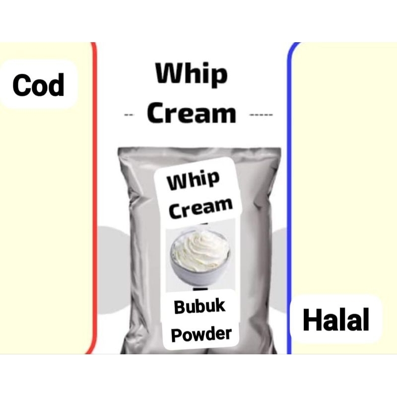 

WHIP CREAM TOPPING 500GR / BUBUK WHIP CREAM POWDER / WHIPING CREAM