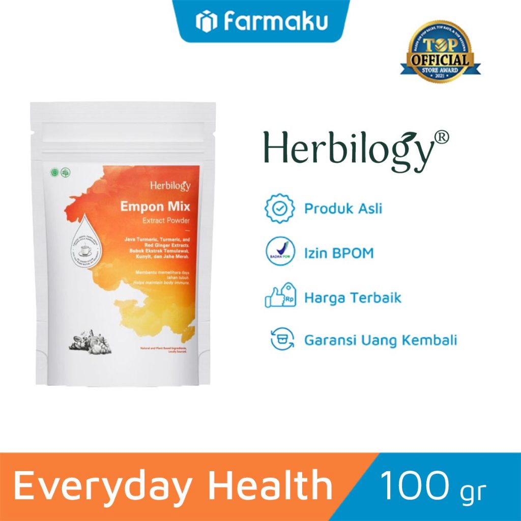 

Herbilogy Empon Mix 100 gr - Ekstrak Jahe, Kunyit & Temulawak untuk Daya Tahan Tubuh