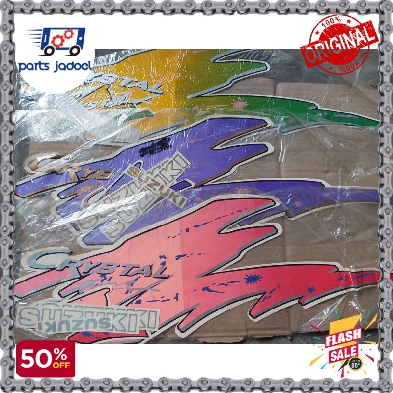 [PJ288] Striping Body Suzuki Crystal / Sticker Body Suzuki Crystal / Stiker Bodi