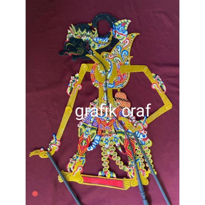wayang kulit asli murah gatotkaca/gatot/wayang kulit
