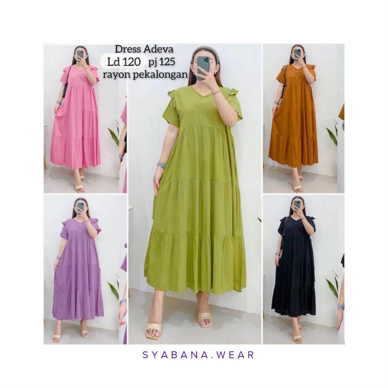 Daster Susun Rayon Polos / Dress Susun Rayon polos/ Rayon Pekalongan