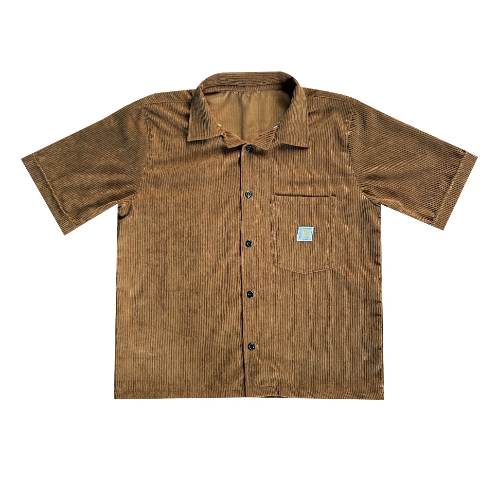 Mezzo - Work Shirt Boxy "Corduroy" Boxy Fit Coklat Unisex