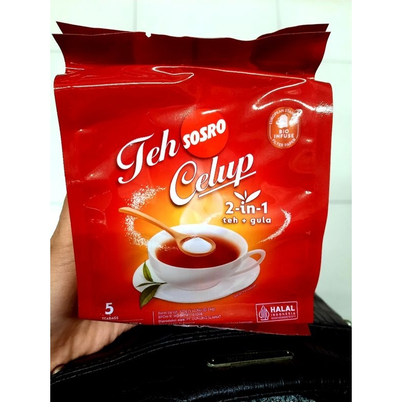 

Sosro Teh Celup 2IN1 Teh+Gula Isi 5S