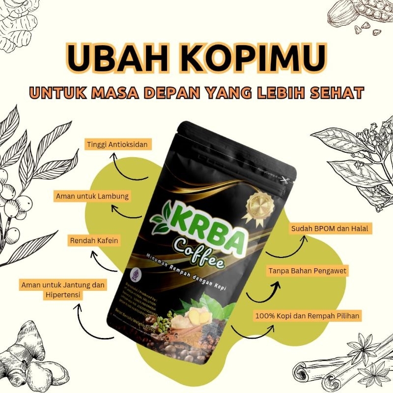 

BEST SELLER | KRBA COFFEE HERBAL COFFEE ORIGINAL 100% HALAL DAN BPOM - ATASI STROKE, DIABETES, JANTUNG,dll