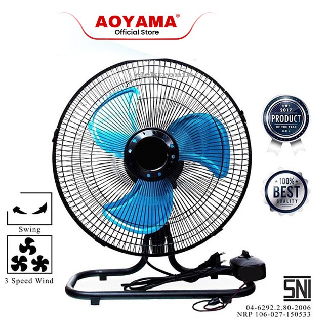 AOYAMA KIPAS ANGIN 12inch 2IN1 / kipas besi tornaado fan