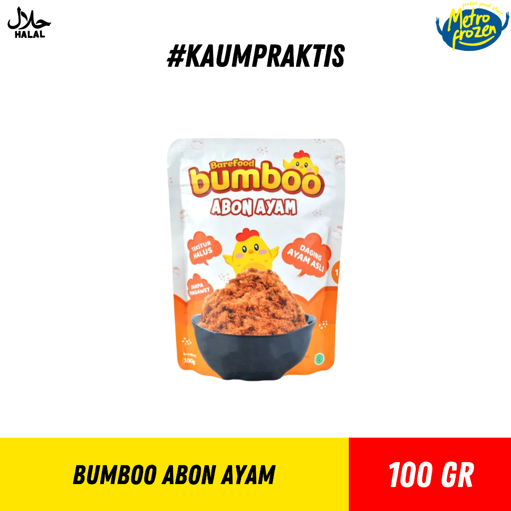 

BUMBOO Abon All Varian 100gr //abon sapi //abon ayam //abon tuna