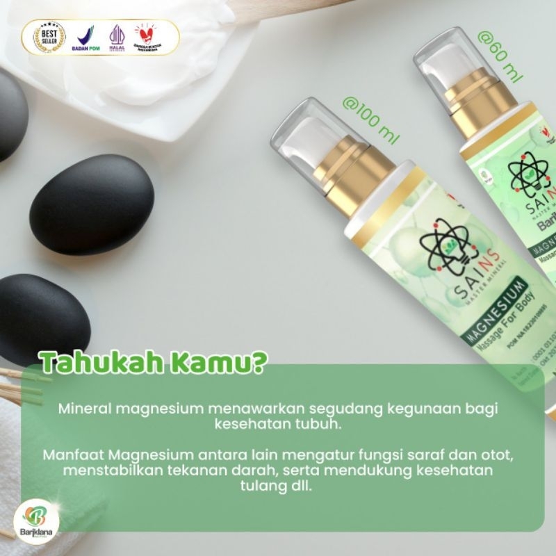 SAINS BARIKLANA MAGNESIUM | Massage for body all in one