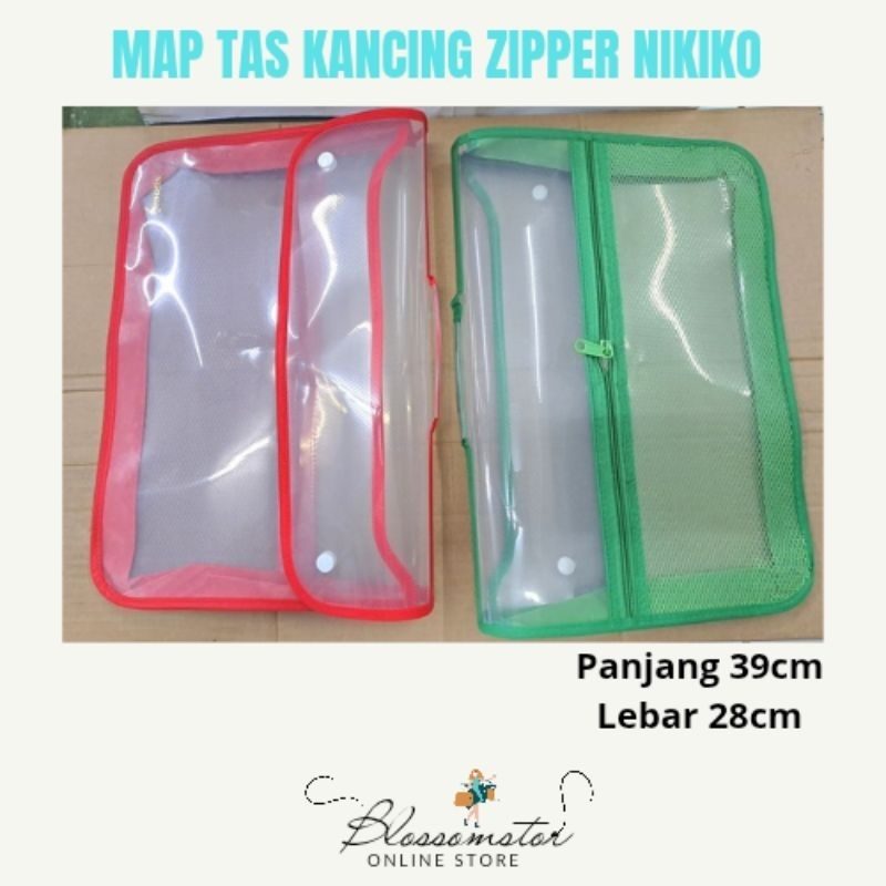 MAP TAS ZIPPER KANCING 38 CM / DOCUMENT MAP / MAP TAS RESLETING