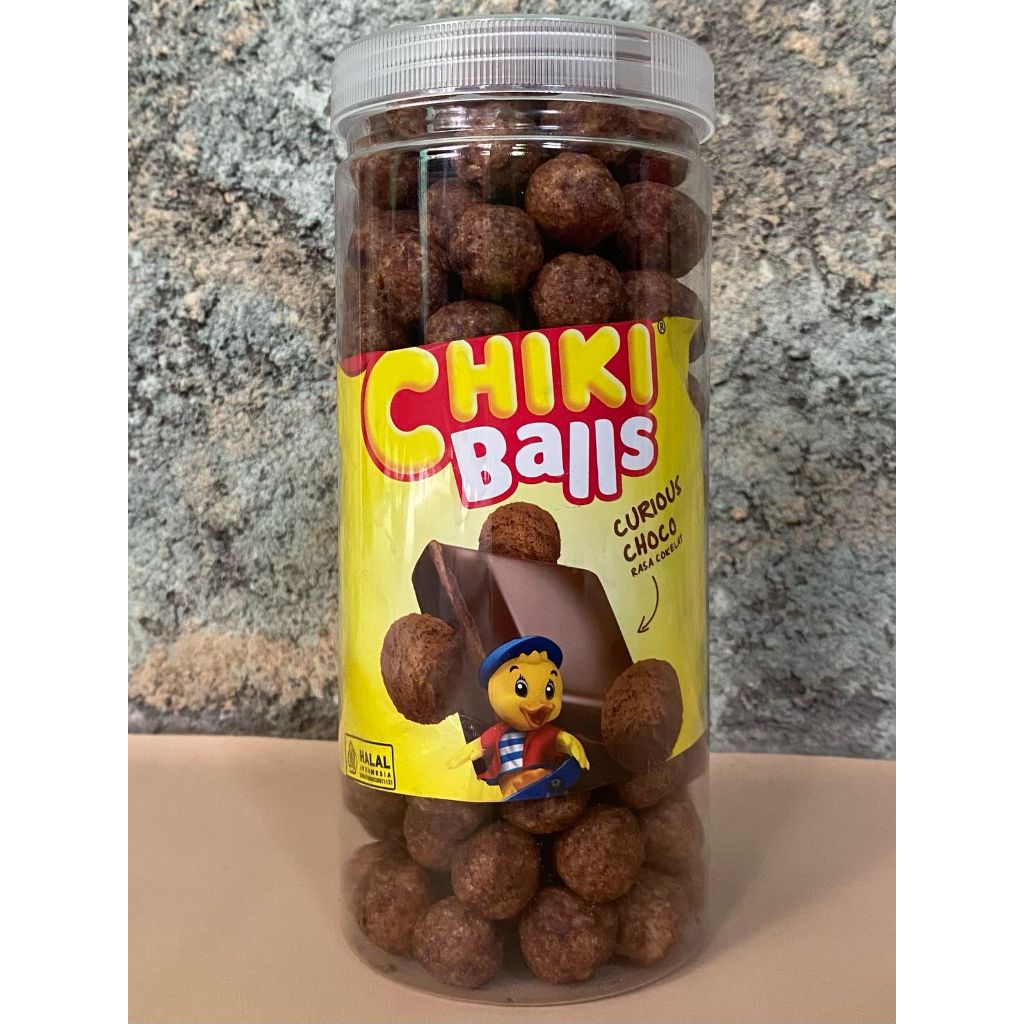 

SNACK CHIKI BALL COKLAT 1000ML REPACK TOPLES HAMPERS LEBARAN