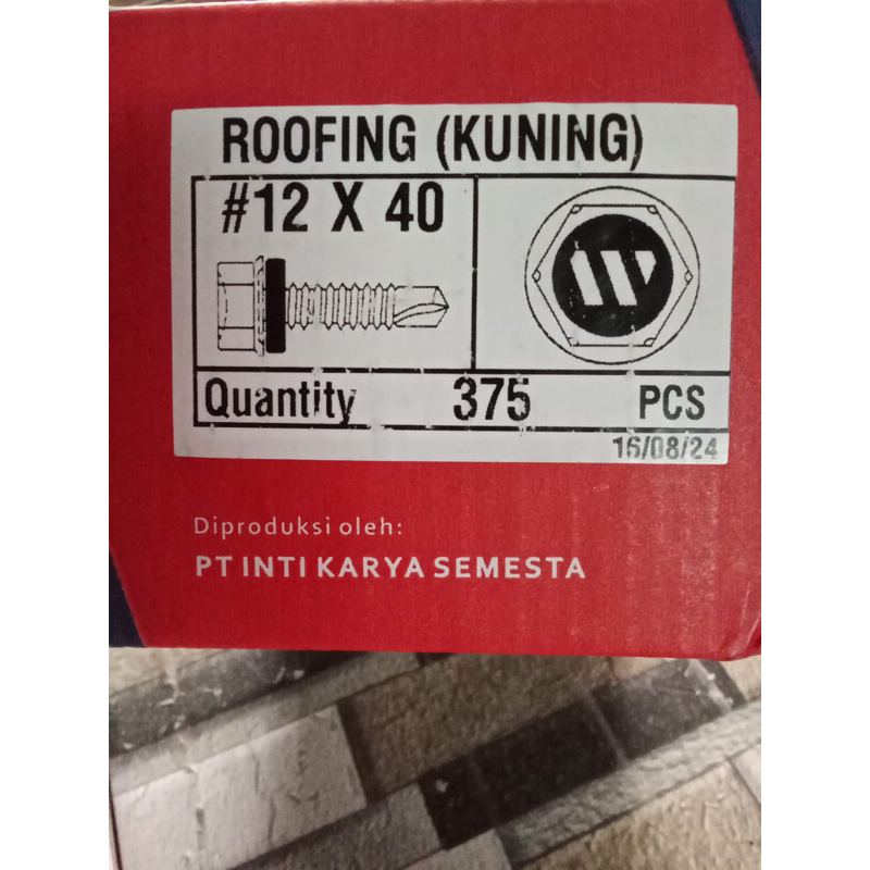 Baut Roofing 4cm Sekrup Roofing 4cm Per Dus