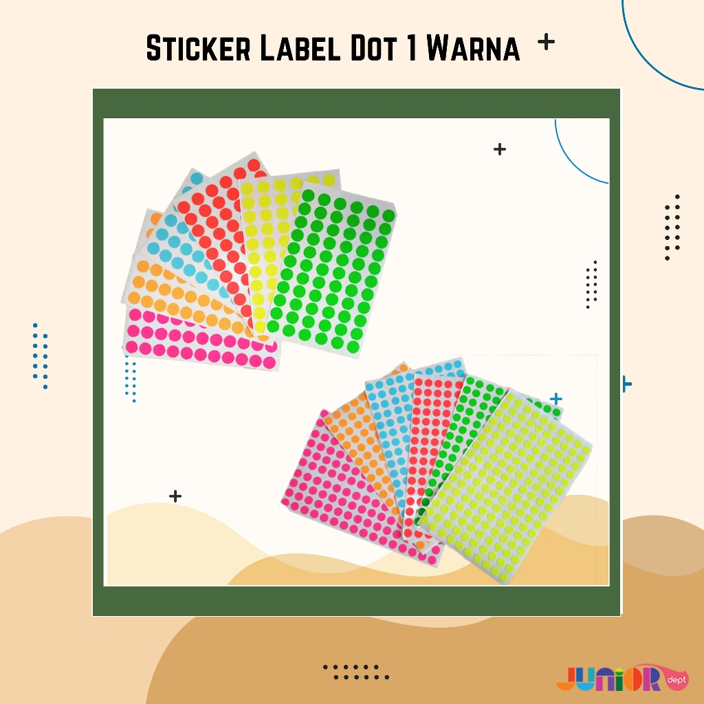 

Sticker Label Dot 1 Warna / Stiker Bulat / Stiker Warna