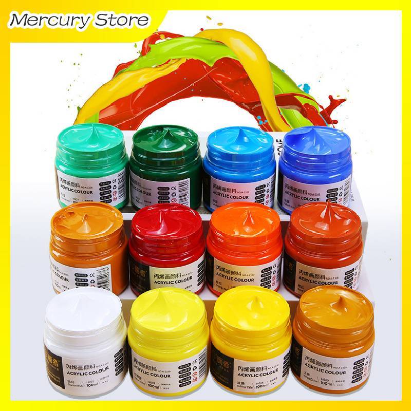 

MER Cat Akrilik 100 ml Acrylic Paint Cat Lukis Menggambar Melukis Kanvas Anak Dewasa Kerajinan