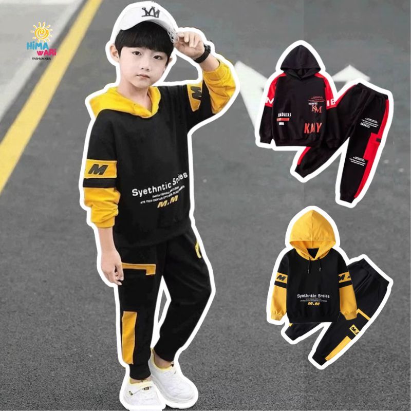 CUCI GUDANG SETELAN ANAK LAKI ARSEN LENGAN PANJANG CELANA PANJANG GAYA CASUAL STREET WEAR PREMIUM