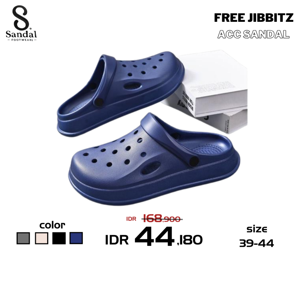 KOMIN Sepatu Sandal Selop Baim Sandal Kodok Slide Pria Casual Eva Cowok Stylish Terbaru Size 39-44