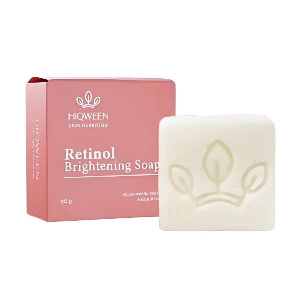 ❤️fashop skincare❤️HIQWEEN - Retinol Brigthening Soap | Facial Wash Sabun Cuci Muka Pemutih Penghila