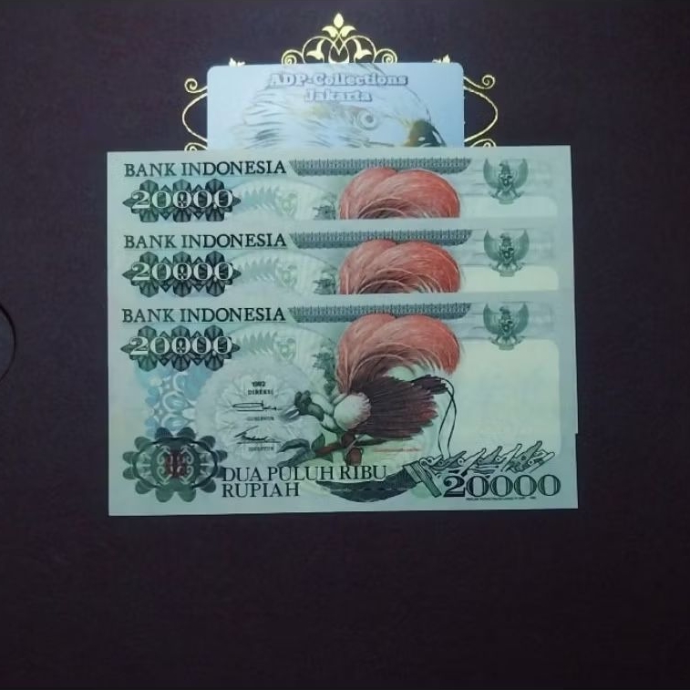 Uang kuno 20000 rupiah cendrawasih 1992/1992