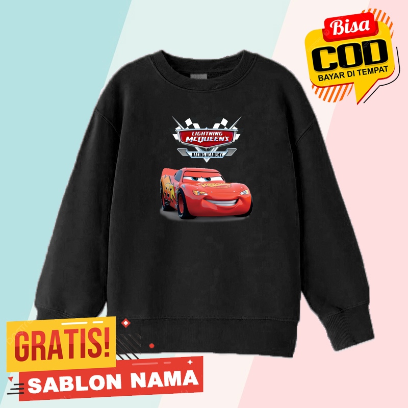 Sweater Anak / Jaket Anak Laki Laki & Perempuan  Lightning Mcqueen Racing Academy