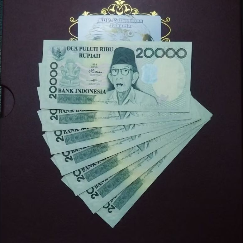 Uang Kuno 20000 Rupiah Kihadjar Tahun 1998 Imp 1998