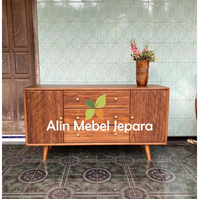 Meja bufet, Meja bufet kayu jati, Meja tv, Bufet tv kayu jati