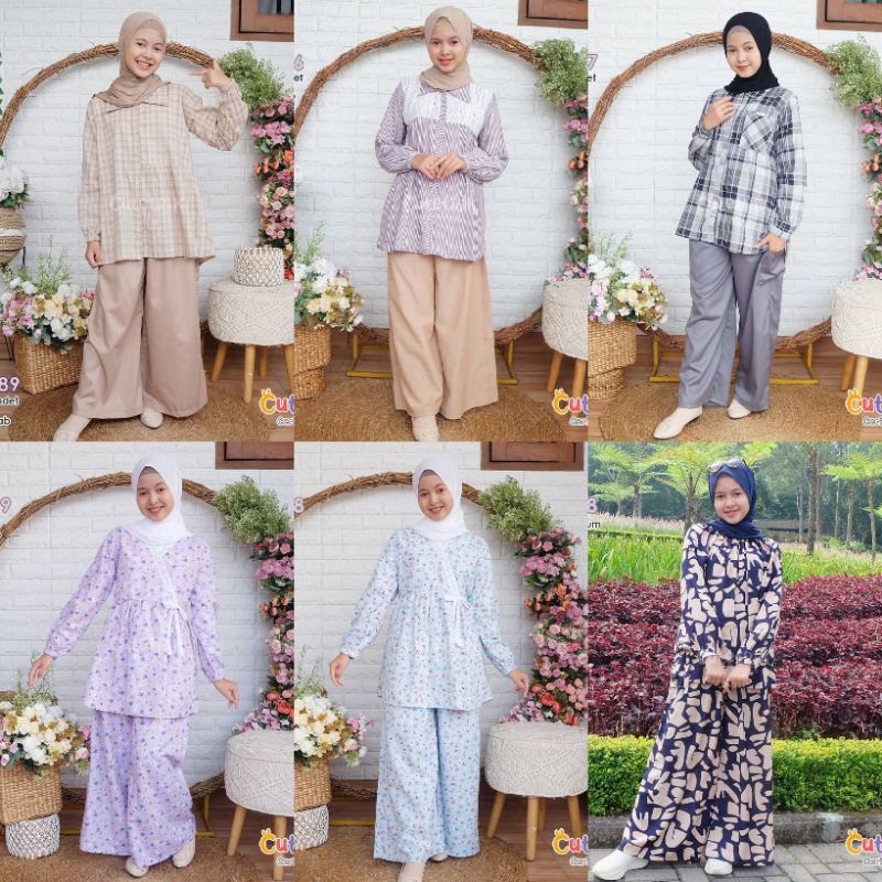 TERMURAHSetelan kulot TUNIK ANAK DAN REMAJA by CUTETRIK