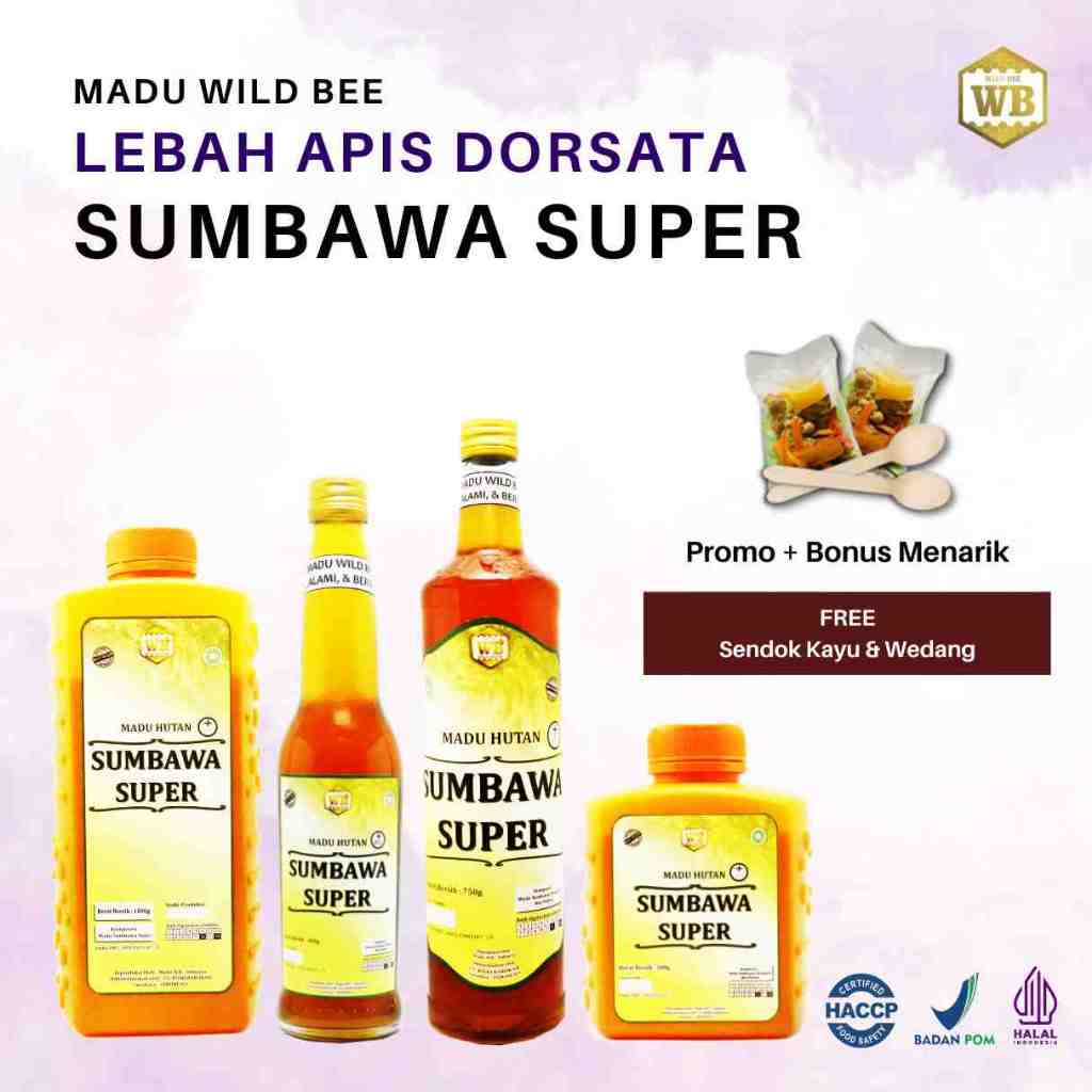 

ORIGINAL 100% - Madu Hutan Sumbawa Super 1kg All Varian Madu Wild Bee - Lebah Apis Dorsata
