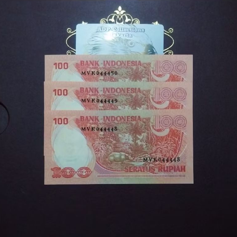 Uang kuno 100 rupiah badak 1977