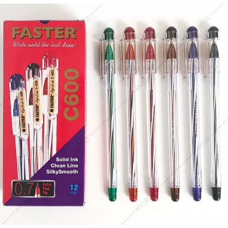 

Pulpen Faster C600 0.7mm Hitam ECER 1 PCS
