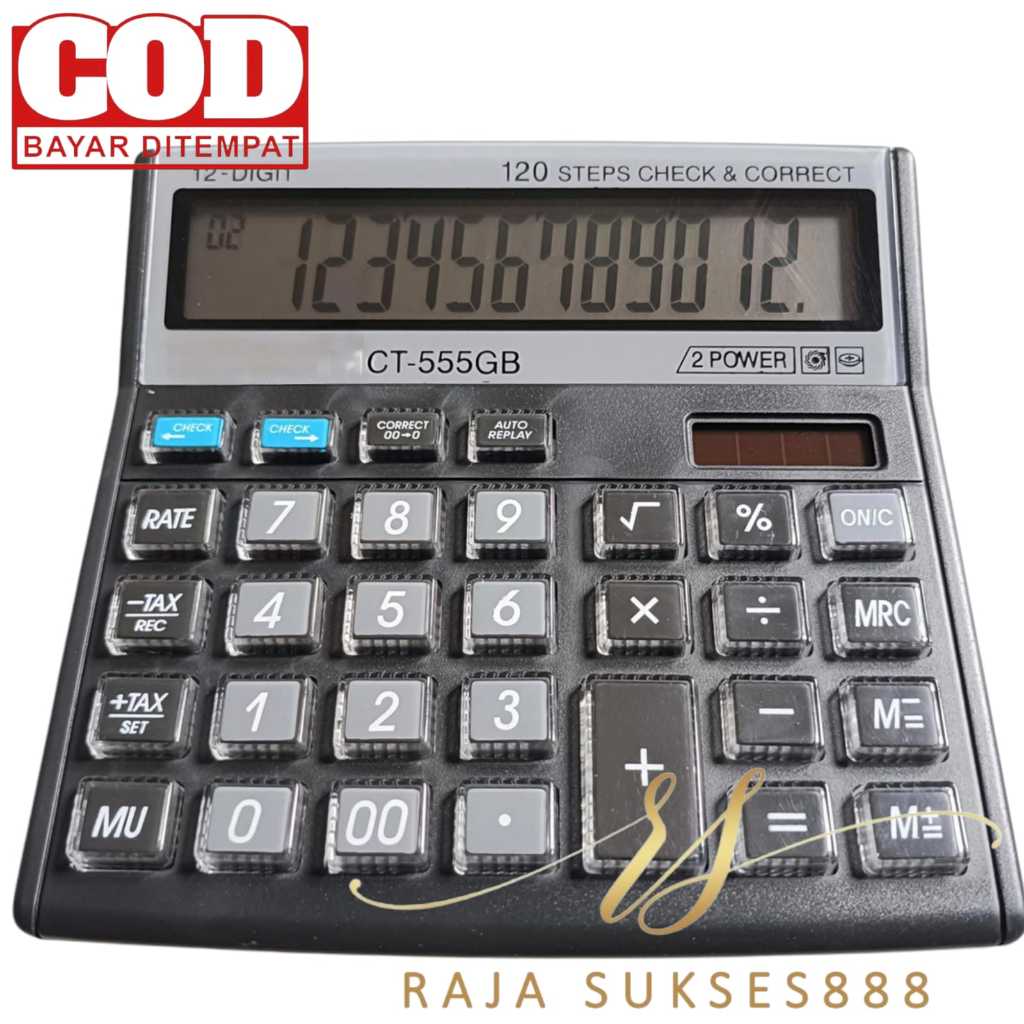 

MURAH CALCULATOR KALKULATOR TOMBOL MIKA 12 DIGIT TOMBOL TRANSPARAN CT 555 CHECK CORRECT 12 DIGIT