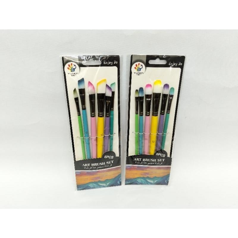 

Kuas Lukis Set Isi 6 Ukuran / Kuas Cat Air/ Kuas Cat Akrilik/ Kuas Cat Minyak