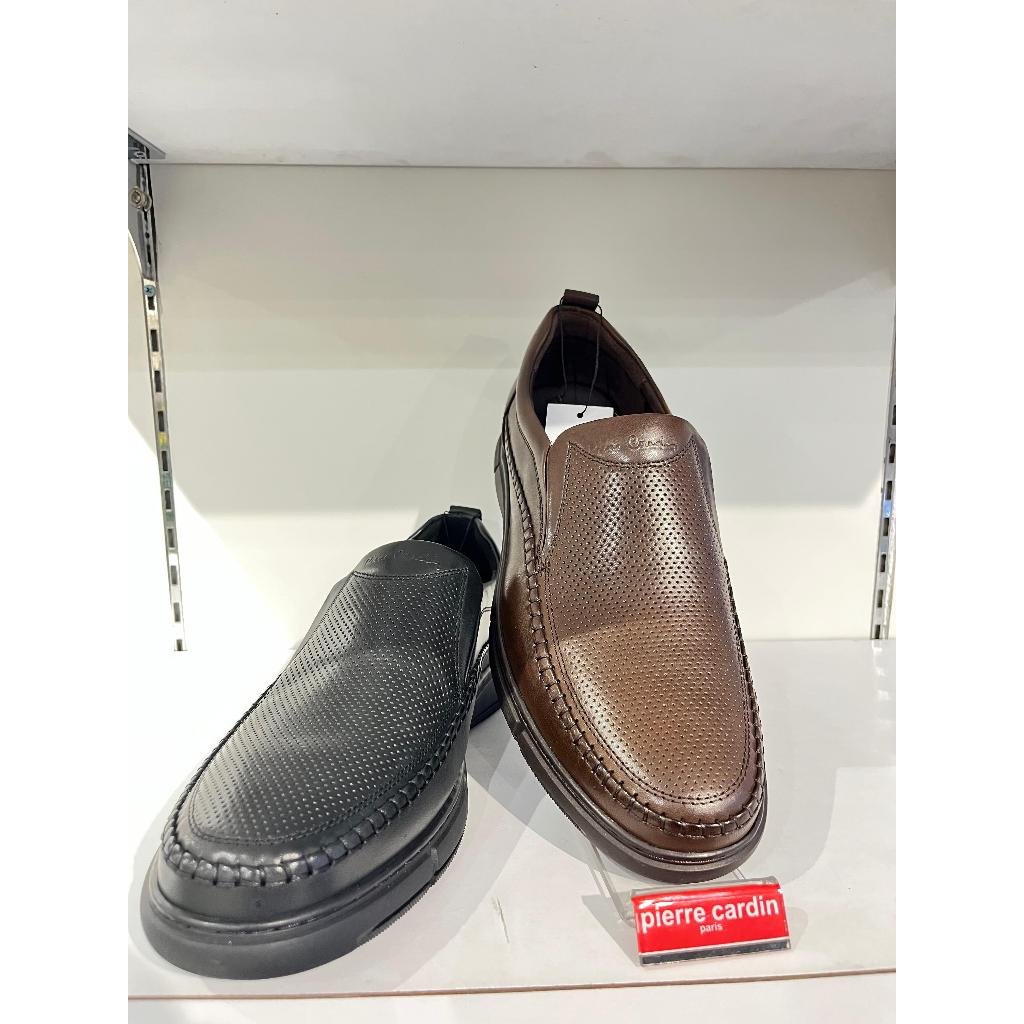 BUY 1 GET 1 PIERRE CARDIN 1810 Sepatu Kulit Casual Pria Warna  Black dan Brown