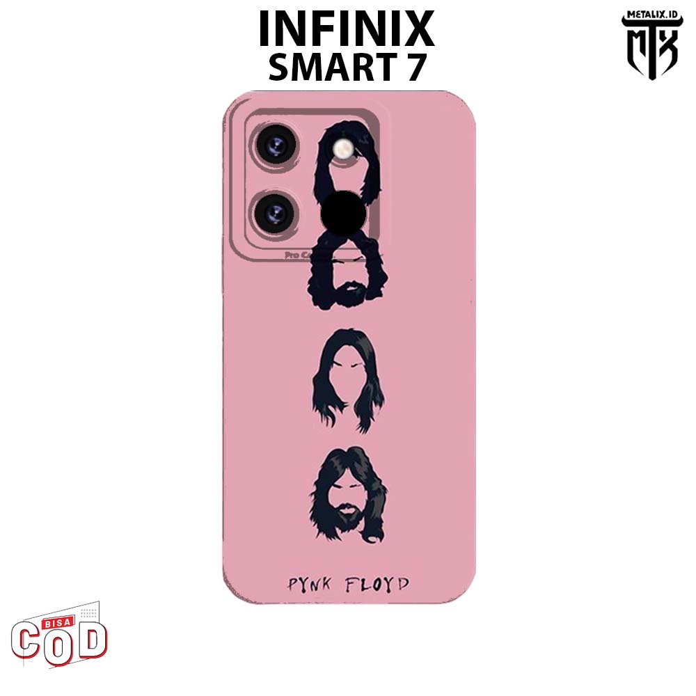 Casing INFINIX SMART 7 - Case INFINIX SMART 7 BAND PINK FLOYD SOFTCASE PROCAMERA CASE HANDPHONE