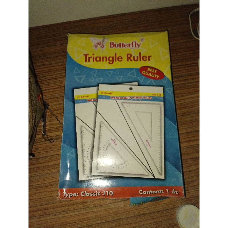 

Penggaris segitiga butterfly j10 set