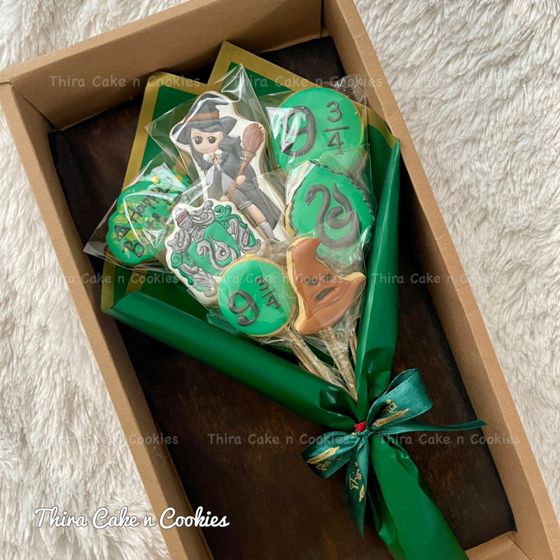 

ready harry potter hermoine cookies bouquet buket kukis kado gift slytherin kue kering