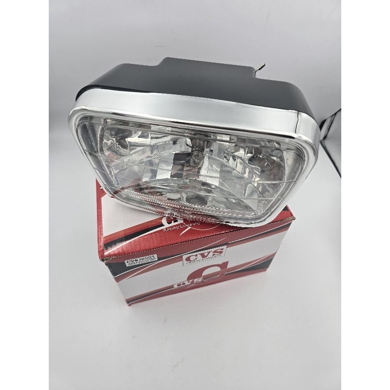 Lampu Depan Oval RX King Mika Kaca Bening - Reflektor Lampu Depan Oval Rx King Motorcycle