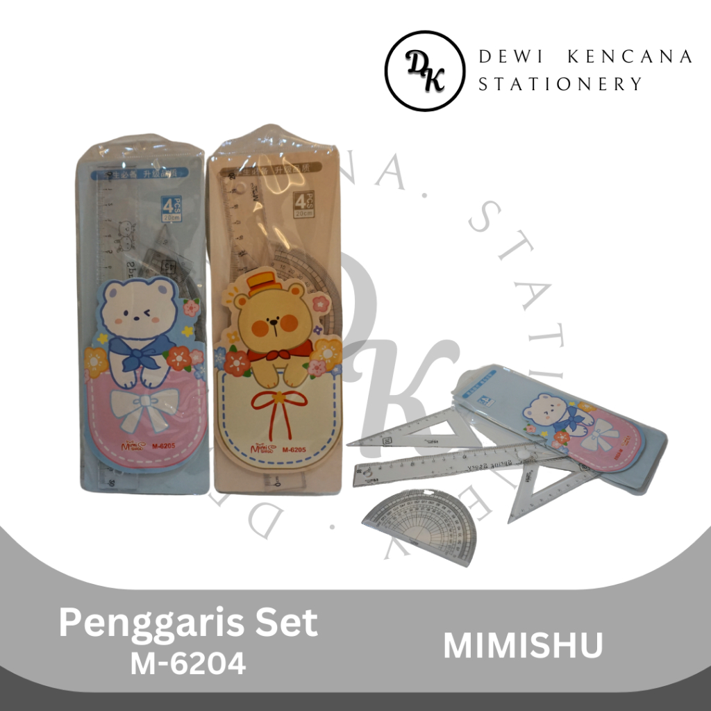

Penggaris Set M-6204 1Set isi 4 / Alat Ukur