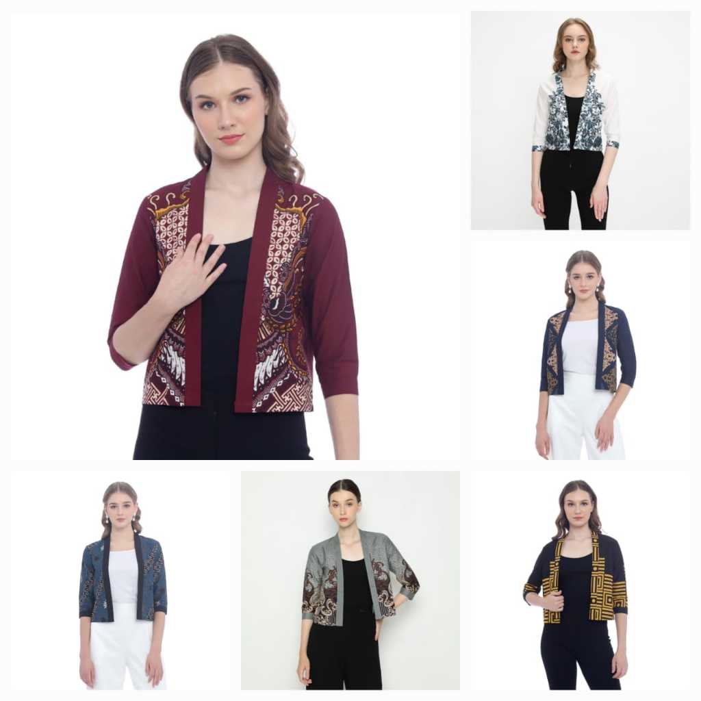 LUIGI RICCIO Atasan Cardigan Batik Casual Kerja Kantor Simple 5 Motif Sampai 3XL New Arrival