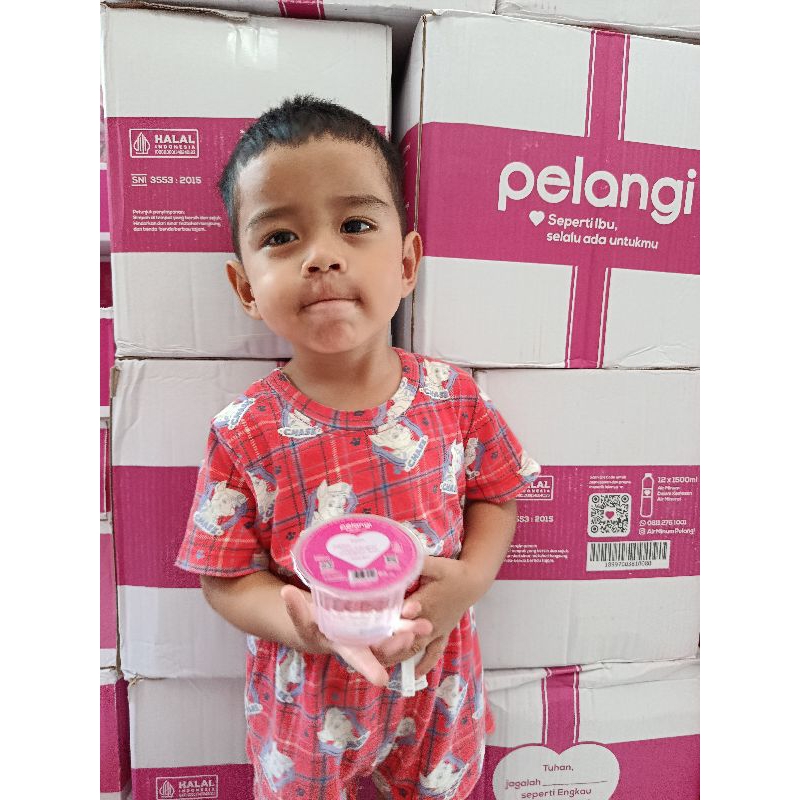 

Air Mineral Pelangi 120ML Cupmini Pink Love