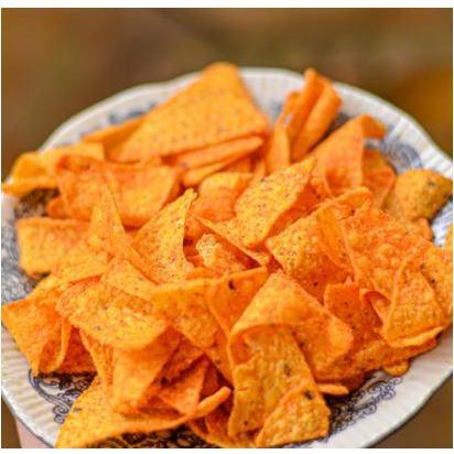 

Tortila Chips Pedas 250 GRAM Murah Gurih Renyah / Tortilla Chips Kiloan / Tortila Chip Snack