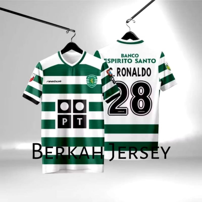 Jersey official sporting Lisbon home 2003 spesial Ronaldo