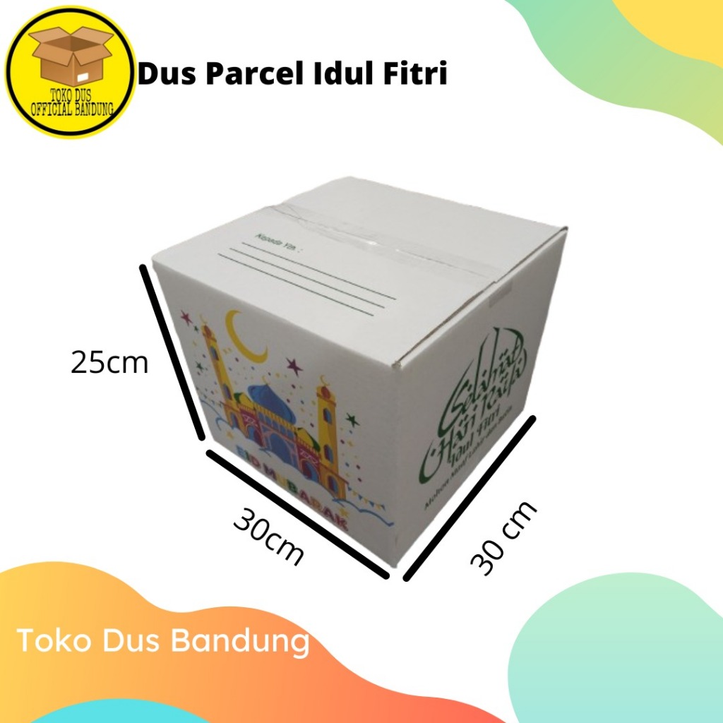

( Min Order 5 Pcs) Box Parcel idul Fitri 30x30x25/Box Kue kering idul fitri/Kardus Lebaran/Dus Packing parcel/Dus sembako
