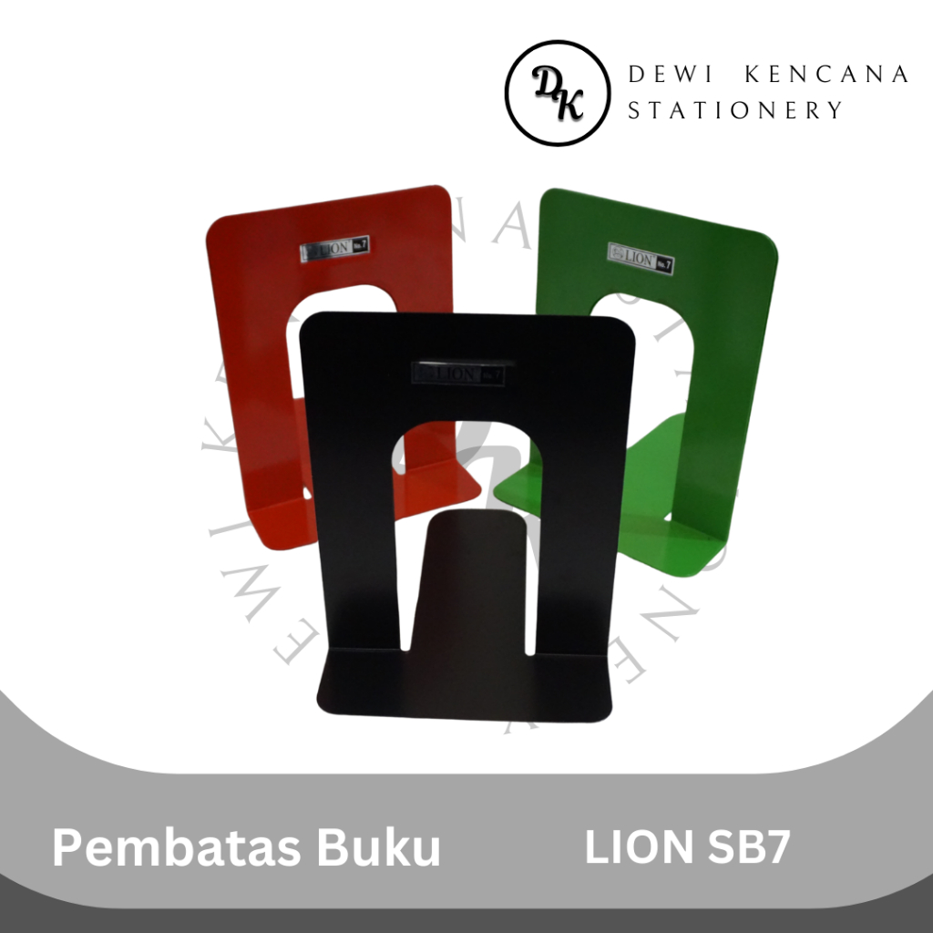 

Pembatas Buku Lion SB7 1set Isi 2pcs / Booked End Holder