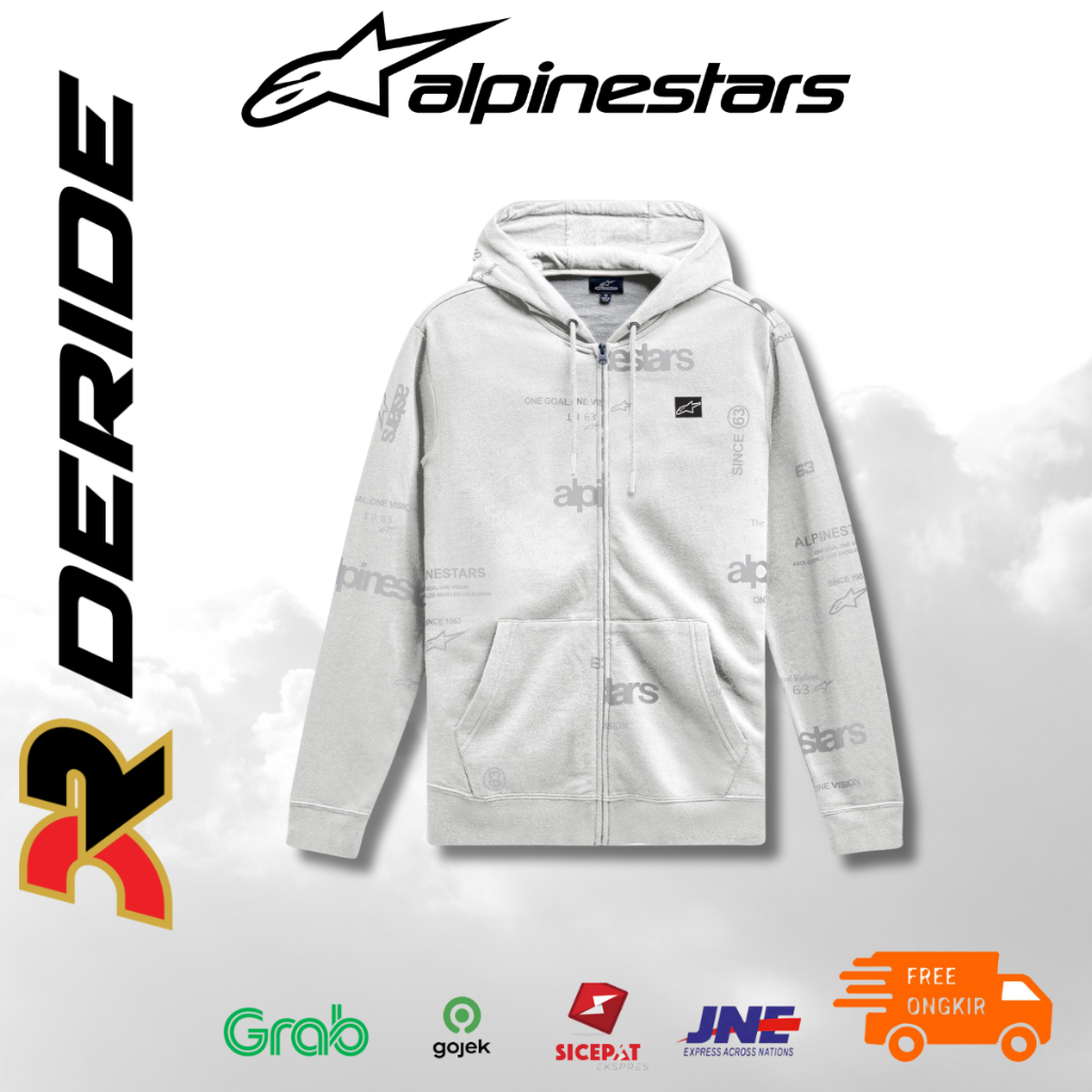 Alpinestars Zipper Hoodie Plenitude Off White Jacket Original