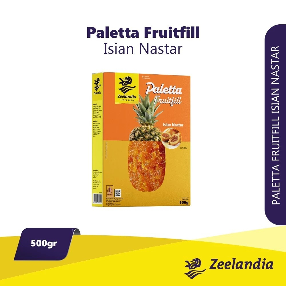 

ISIAN NASTAR ZEELANDIA PALETTA FRUITFILL ZEELANDIA 500 g - ISIAN BUAH NANAS