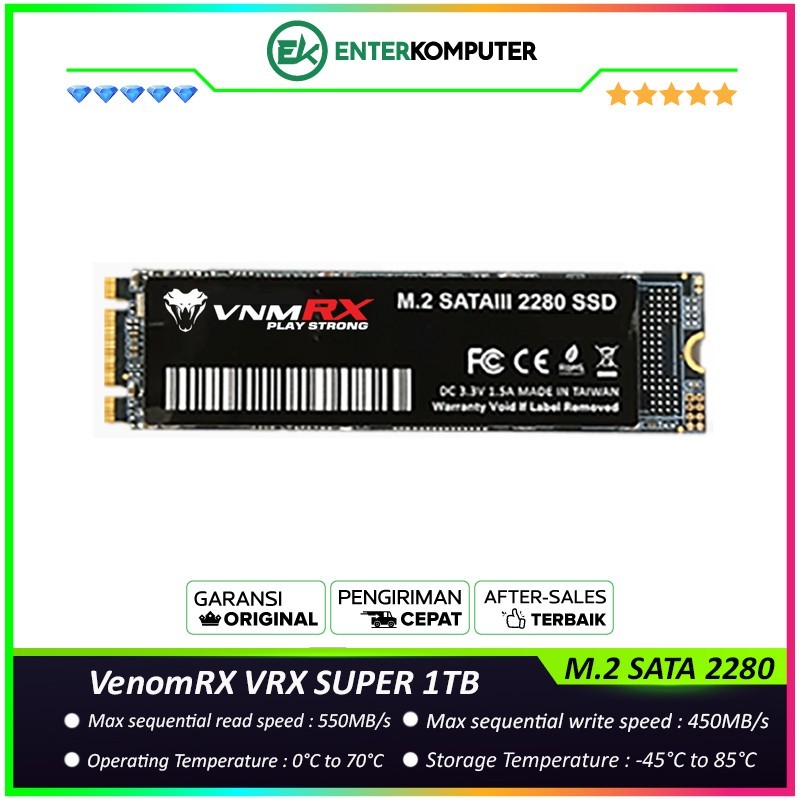 VenomRX VRX SUPER 1TB SSD M.2 SATA III