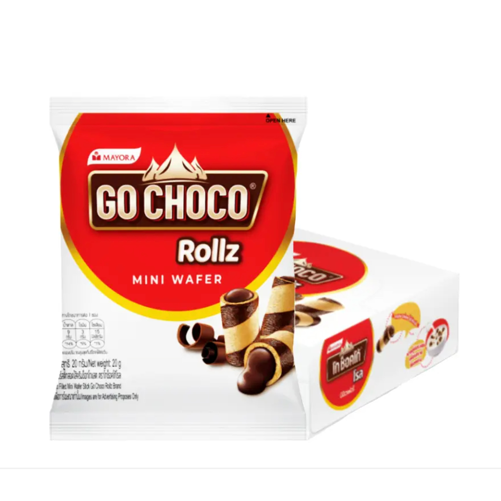 

Ready Stock GO CHOCOWafer Rolls Mini Bangkok Thailand 1box Isi 12pack