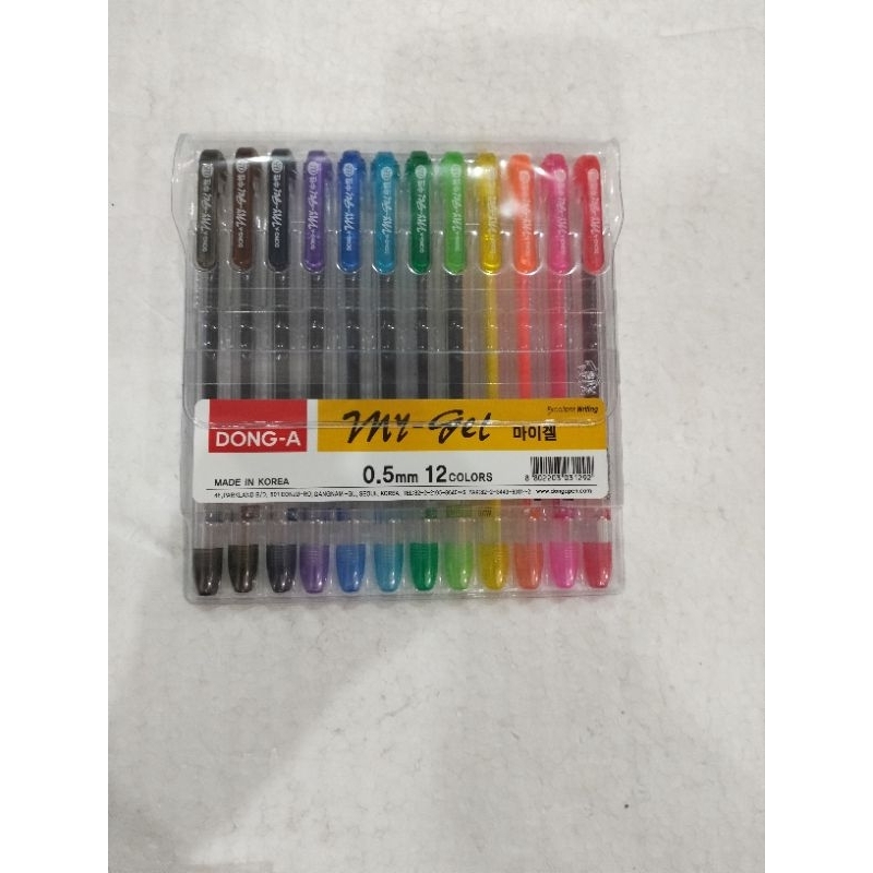 

PEN GEL 12 WARNA MY GEL MERK DONG A PEN GEL WARNA PEN GEL SET PEN GEL CANTIK